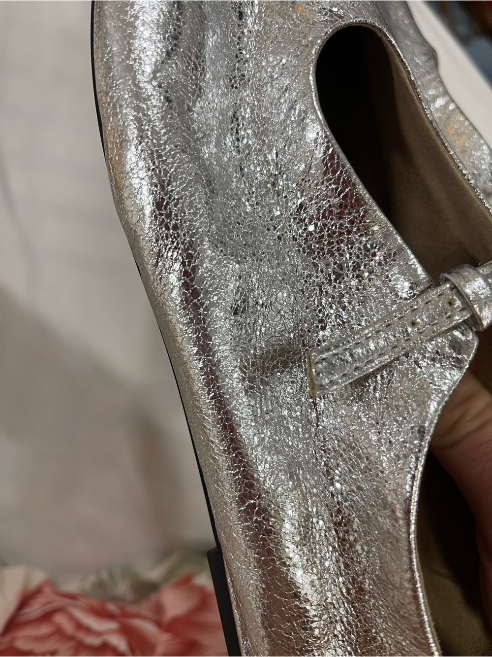Massimo Dutti Silver Metallic Flats - Picture 16 of 16